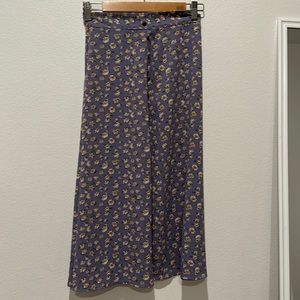 Purple Flowery Skirt